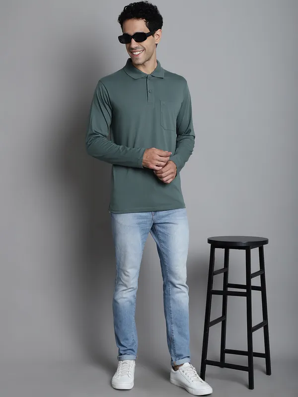 Men_Full_Sleeve_Polo_Neck_T-Shirt_With_Pocket