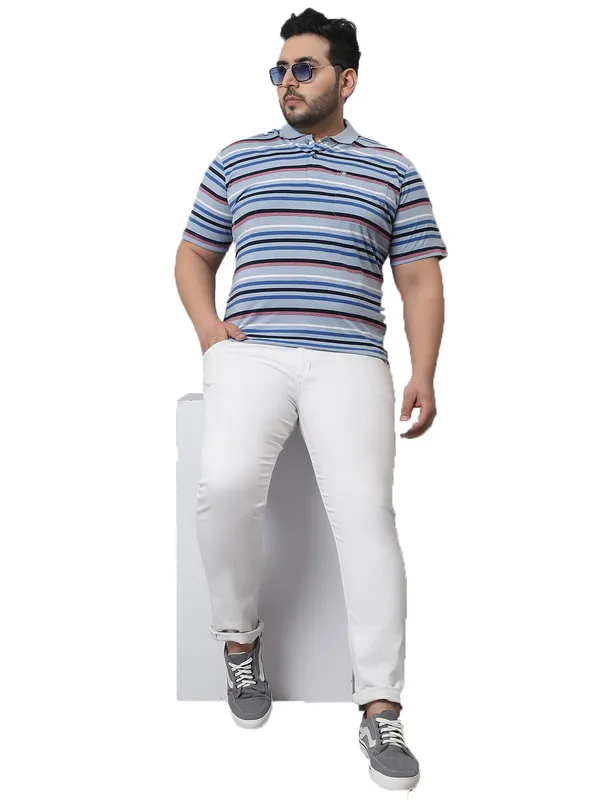 Men_Striped_Plus_Size_Polo_Neck_Sky_T-Shirt_With_Pocket