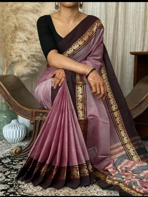 Onion_Pink_Narayanapet_Cotton_Sarees_With_Blouse_Piece_|_6.2_Meters_With_Blouse