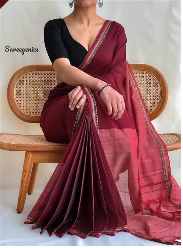 Elegant_Ma_Mroonarayanapet_Cotton_Saree_with_Blouse_Piece_-_Timeless_Tradition"