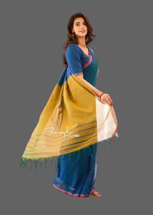 Elegant__Narayanapet_Cotton_Saree_with_Blouse_Piece_-_Timeless_Tradition"
