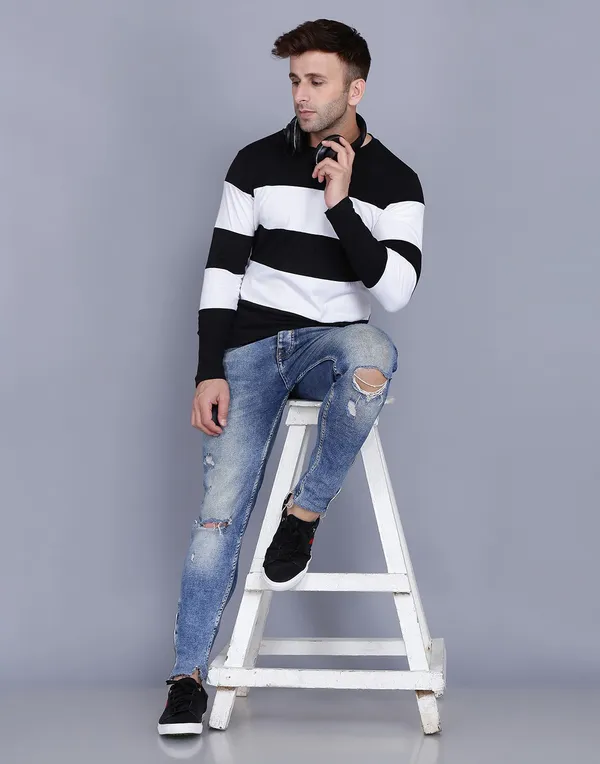 Men_Colorblock_Round_Neck_Cotton_Blend_Black_T-Shirt