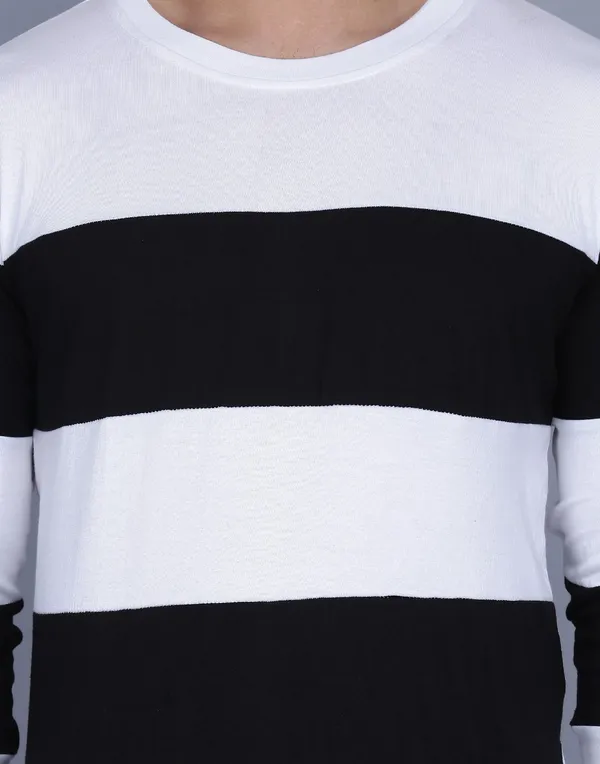 Men_Colorblock_Round_Neck_Cotton_Blend_White_T-Shirt
