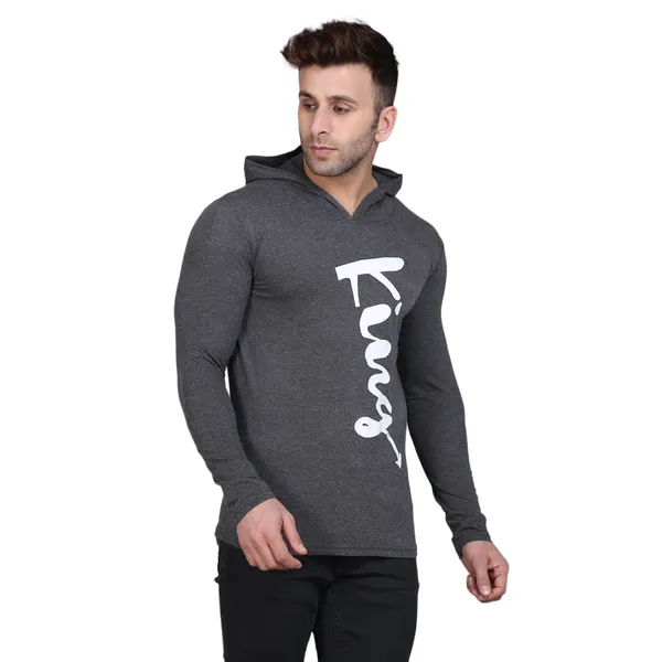 Dark_Grey_Men's_T-shirt_Cotton_Print_Hooded_Neck