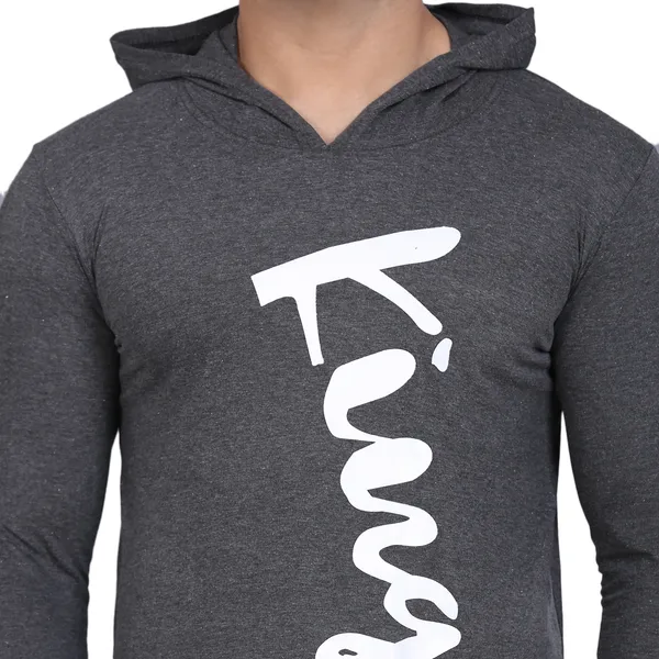 Dark_Grey_Men's_T-shirt_Cotton_Print_Hooded_Neck