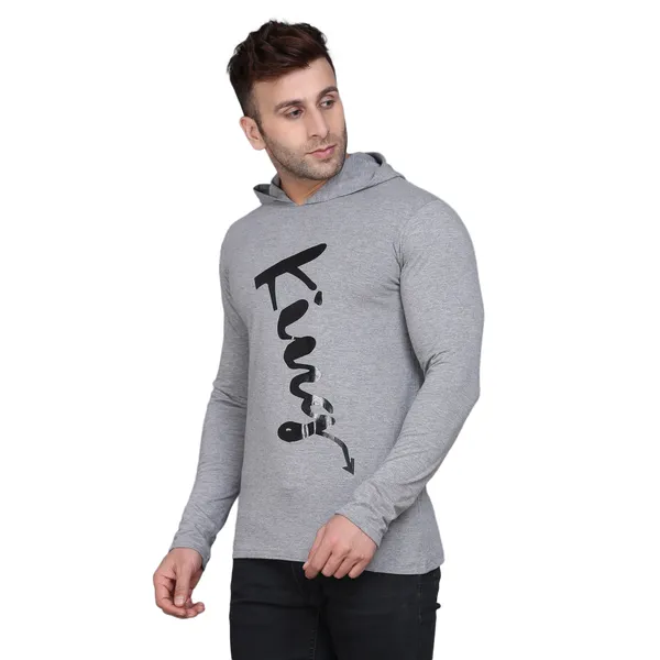 Grey_Cotton_Men's_T-shirt_Print_Hooded_Neck