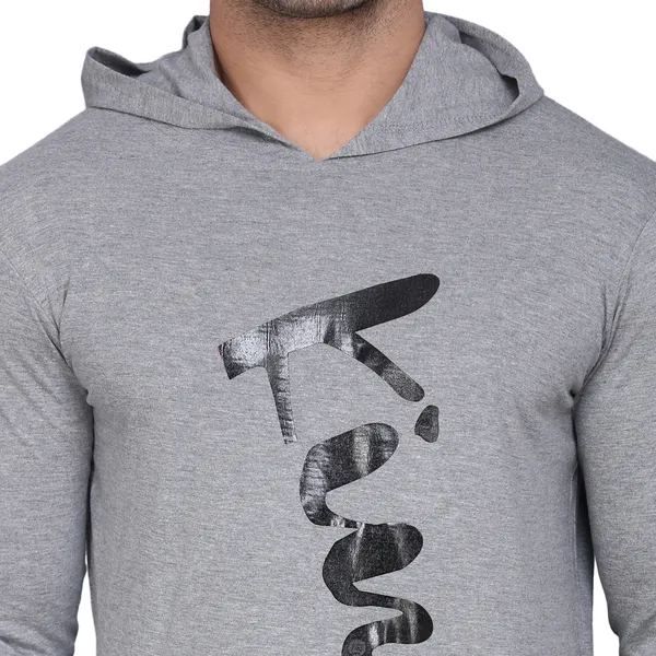 Grey_Cotton_Men's_T-shirt_Print_Hooded_Neck