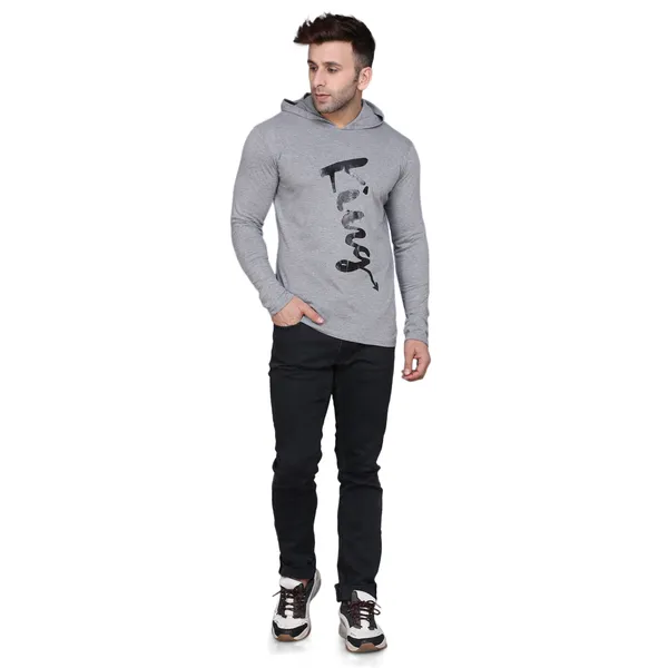 Grey_Cotton_Men's_T-shirt_Print_Hooded_Neck