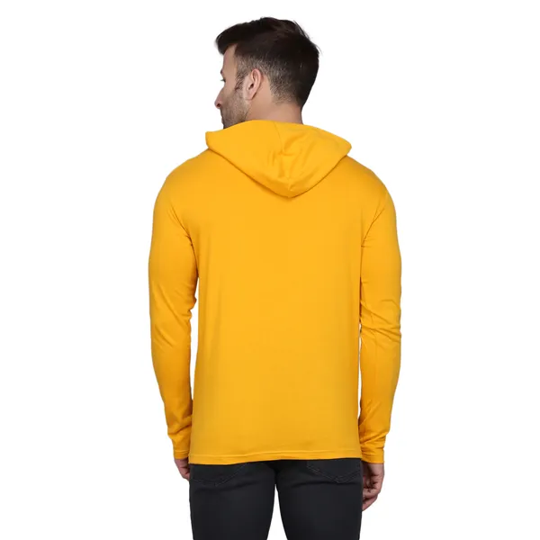 Mustard_Cotton_Men's_T-shirt_Print_Hooded_Neck