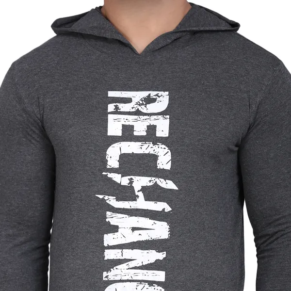 Dark_Grey_Men's_T-shirt_Cotton_Print_Hooded_Neck