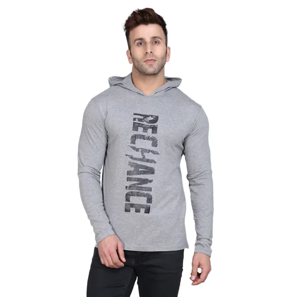 Grey_Cotton_Men's_T-shirt_Print_Hooded_Neck