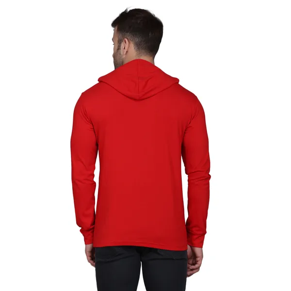 Red_Cotton_Print_Hooded_Neck_Men's_T-shirt