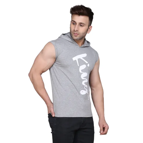 Grey_Cotton_Men's_T-shirt_Print_Hooded_Neck