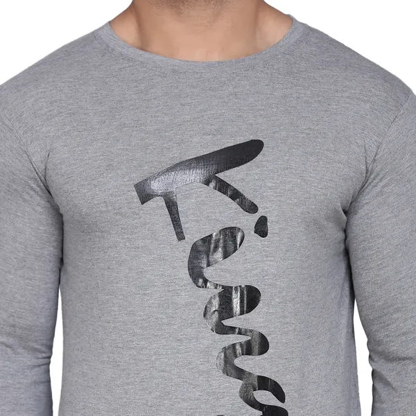 Grey_Cotton_Men's_T-shirt__Print_Round_Neck