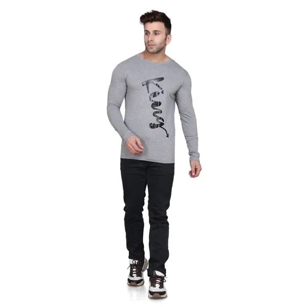 Grey_Cotton_Men's_T-shirt__Print_Round_Neck