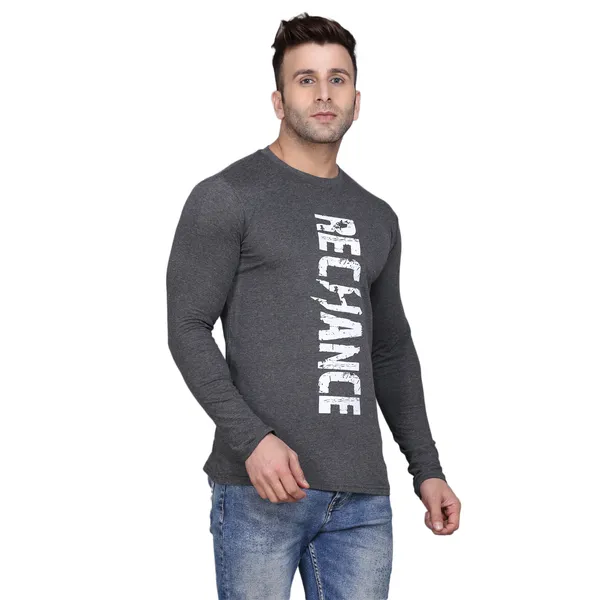 Dark_Grey_Cotton_Men's_T-shirt_Print_Round_Neck
