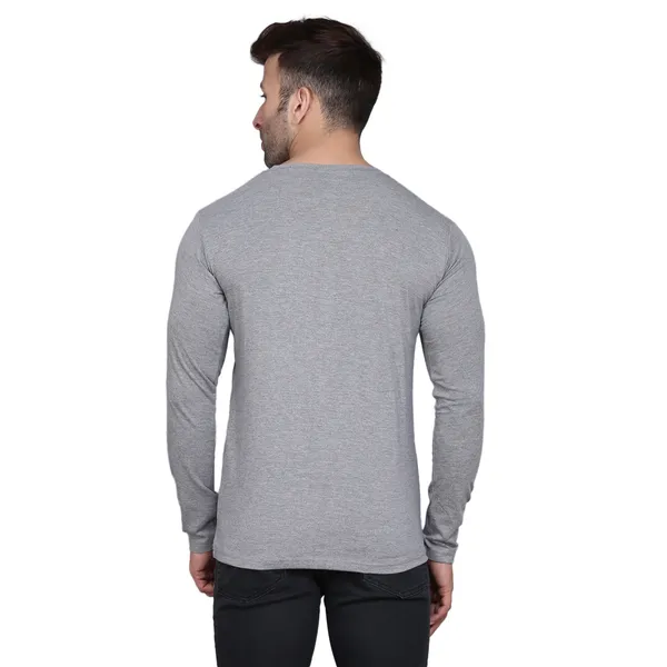 Grey_Cotton_Men's_T-shirt__Print_Round_Neck
