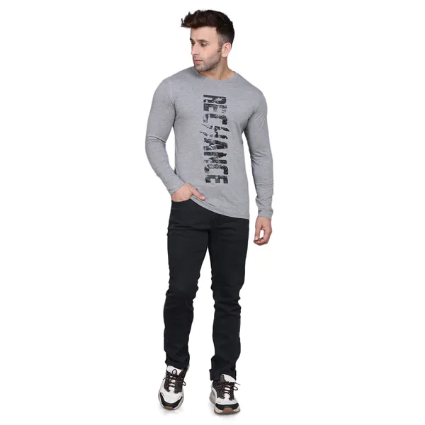 Grey_Cotton_Men's_T-shirt__Print_Round_Neck
