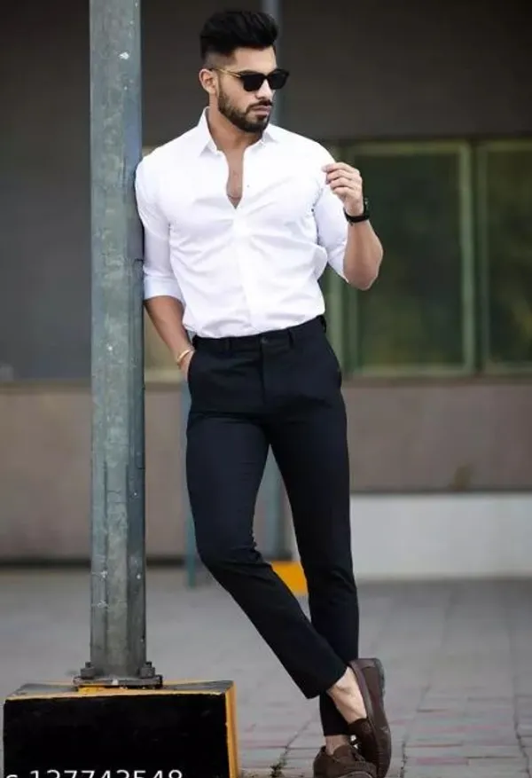 White_Collar_Casual_Shirt_Men_Regular_Fit