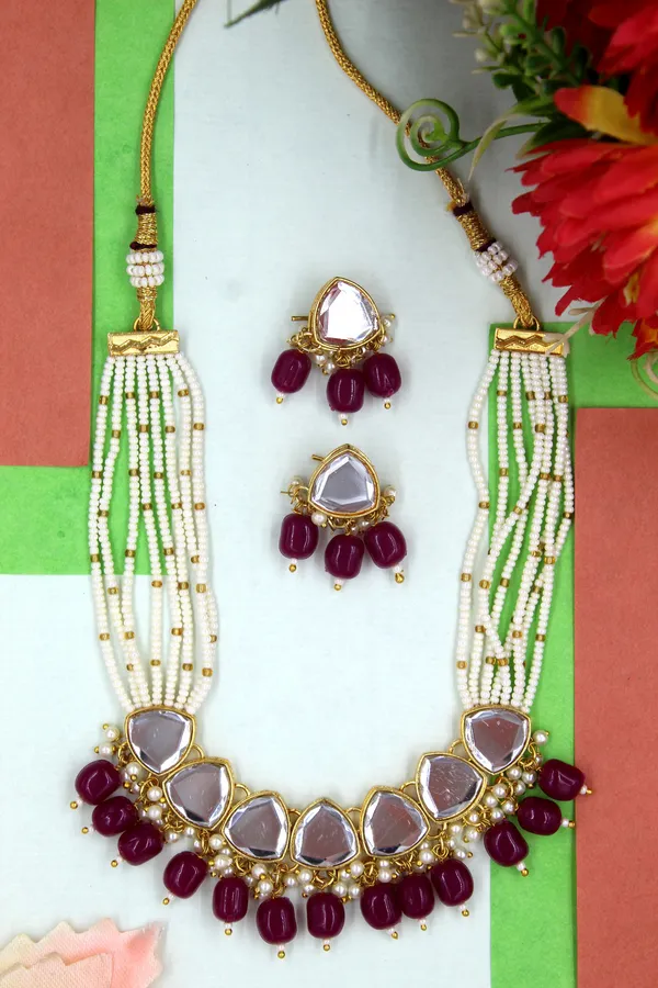 Gold_Plated_Necklace_Traditional_Pearl_&_Kundan_Studded_Choker_Jewellery_Set_|_Exclusive_Jewellery_Accessories