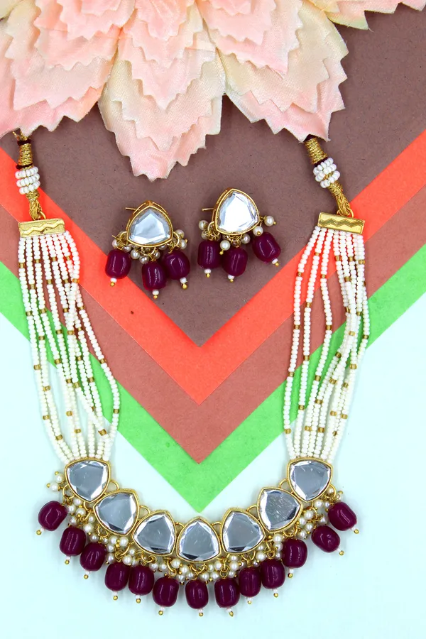Gold_Plated_Necklace_Traditional_Pearl_&_Kundan_Studded_Choker_Jewellery_Set_|_Exclusive_Jewellery_Accessories