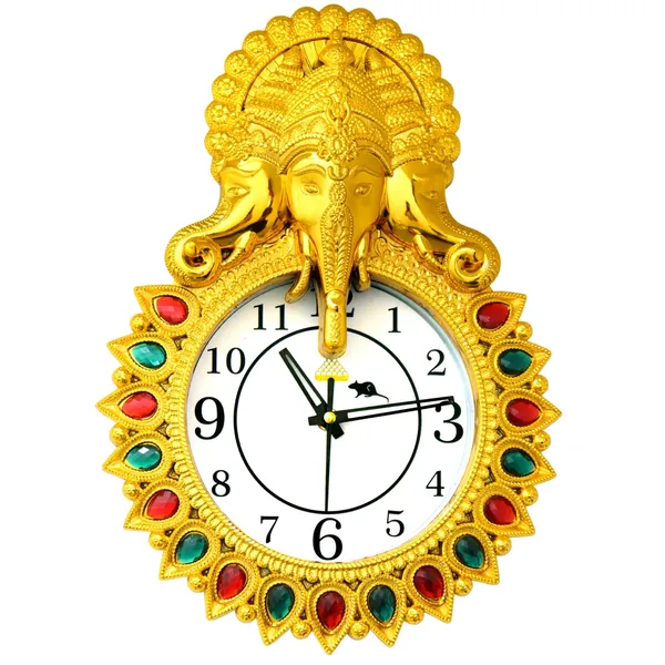 Ganesha_Wall_Clock_Golden_for_Living_Room_and_bedroom