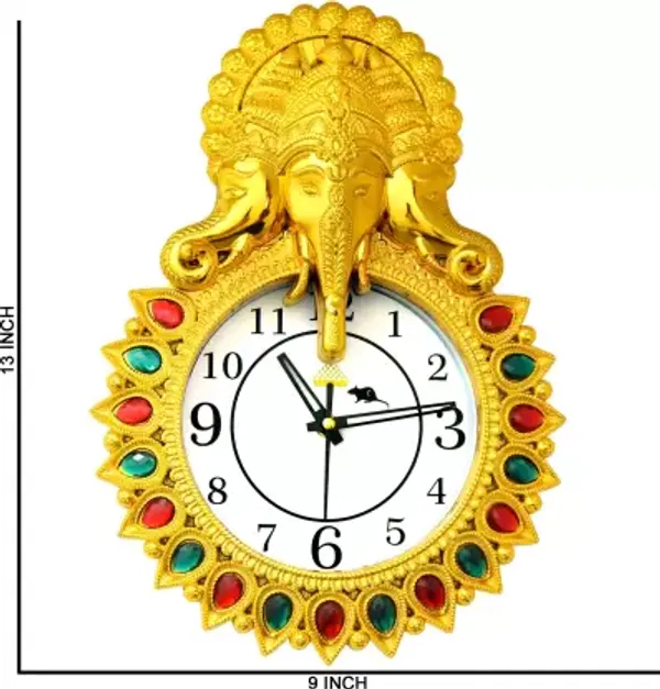 Ganesha_Wall_Clock_Golden_for_Living_Room_and_bedroom