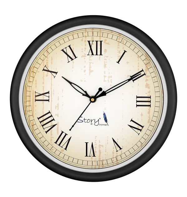 Black_Yellow_Decorative_Wall_Clock_for_Living_Room_and_bedroom