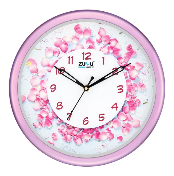 Pink_Decorative_Wall_Clock_for_Living_Room_and_bedroom