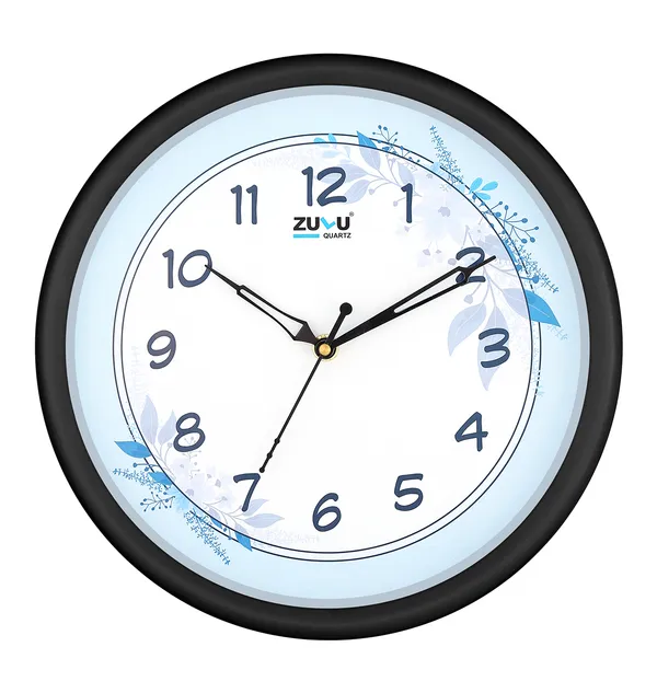 Black_Light_Blue_Decorative_Wall_Clock_for_Living_Room_and_bedroom