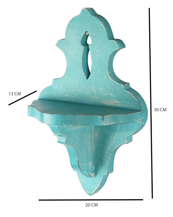 Decorative_&_Hand_Crafted_Wooden_Wall_Shelf_in_Distressed_Blue_Finish_(_30_x_20_x_13_cm)