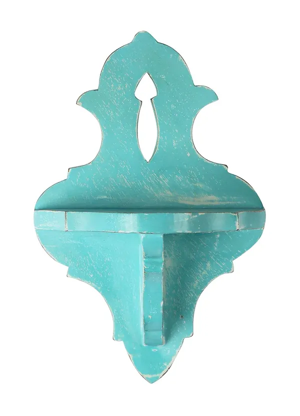 Decorative_&_Hand_Crafted_Wooden_Wall_Shelf_in_Distressed_Blue_Finish_(_30_x_20_x_13_cm)