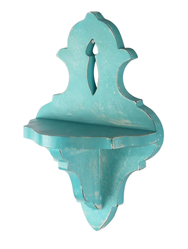 Decorative_&_Hand_Crafted_Wooden_Wall_Shelf_in_Distressed_Blue_Finish_(_30_x_20_x_13_cm)