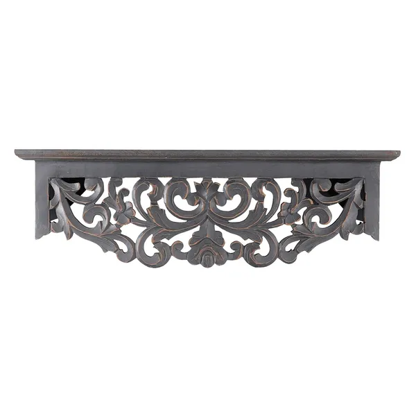 Decorative_and_Handcrafted_Wall_Shelf_for_Living_Room,Study,Bathroom_or_Kitchen_in_Distressed_Grey_Finish_-_60cm_x_20cm_x_19cm