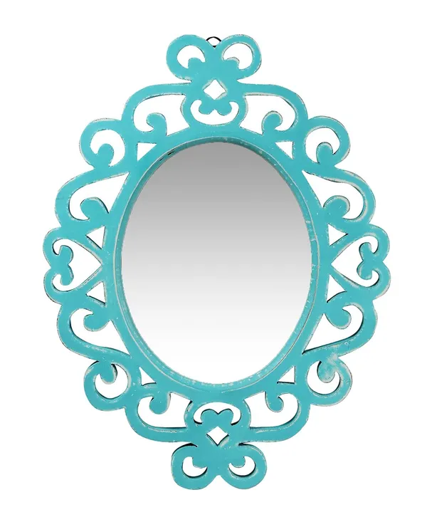 Decorative_&_Hand_Crafted_Wooden_Wall_Mirror_in_Diatressed_Blue_Finish_(45_x_35_cm)