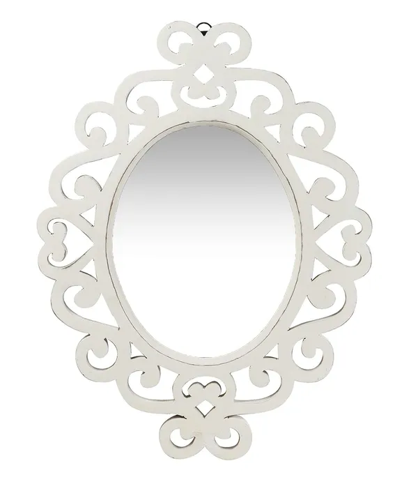 Decorative_&_Hand_Crafted_Wooden_Wall_Mirror_in_Distressed_White_Finish_(45_x_35_cm)