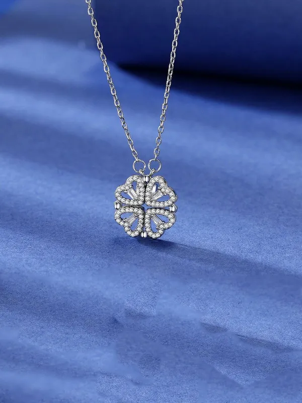 Four_Heart_Pendant_Silver_For_Women