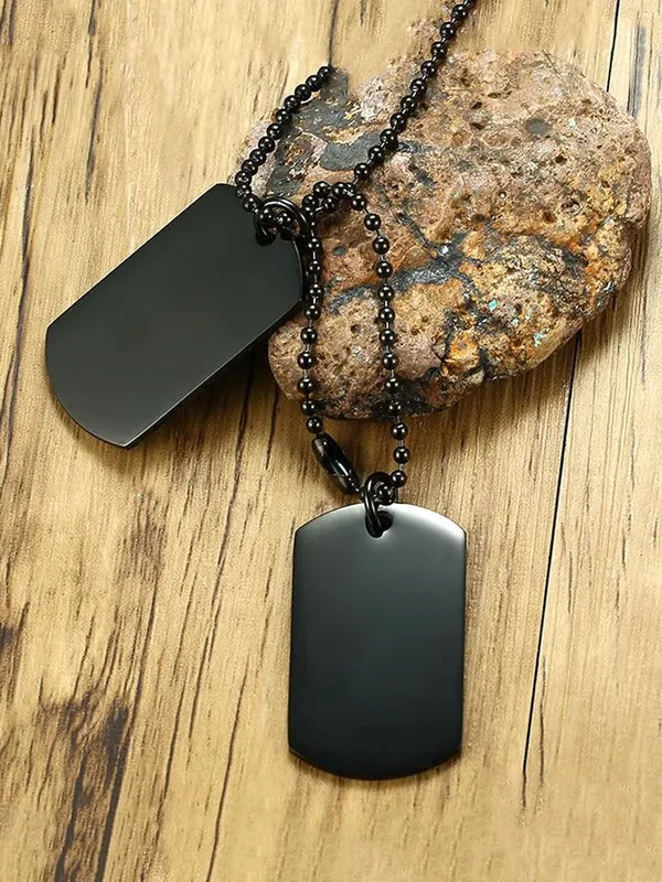Army_Dog_Tag_Chain_Pendant_Stainless_Steel_Titanium_Plated