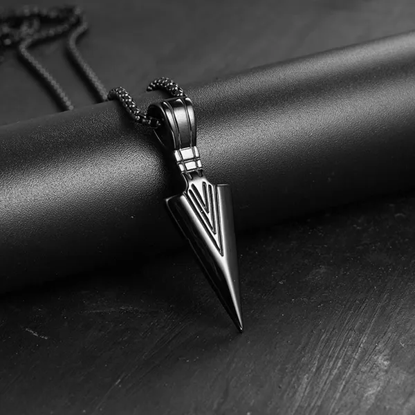 Arrow_Pendant_Stainless_Steel_Titanium_Plate