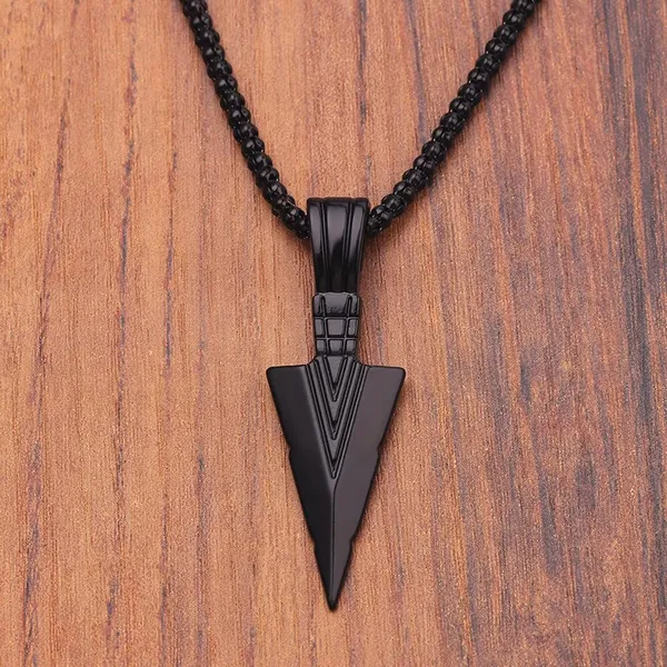 Arrow_Pendant_Stainless_Steel_Titanium_Plate