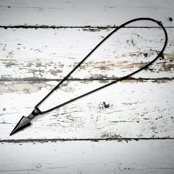 Arrow_Pendant_Stainless_Steel_Titanium_Plate