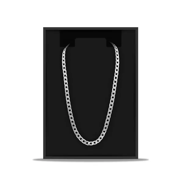Cuban_Chain_Silver_Plated_For_Mens/Boys