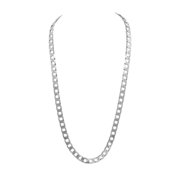 Cuban_Chain_Silver_Plated_For_Mens/Boys