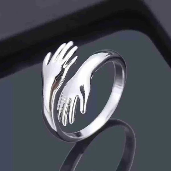 Hug_Ring_Sterling_Silver_Combo_Set_For_Women