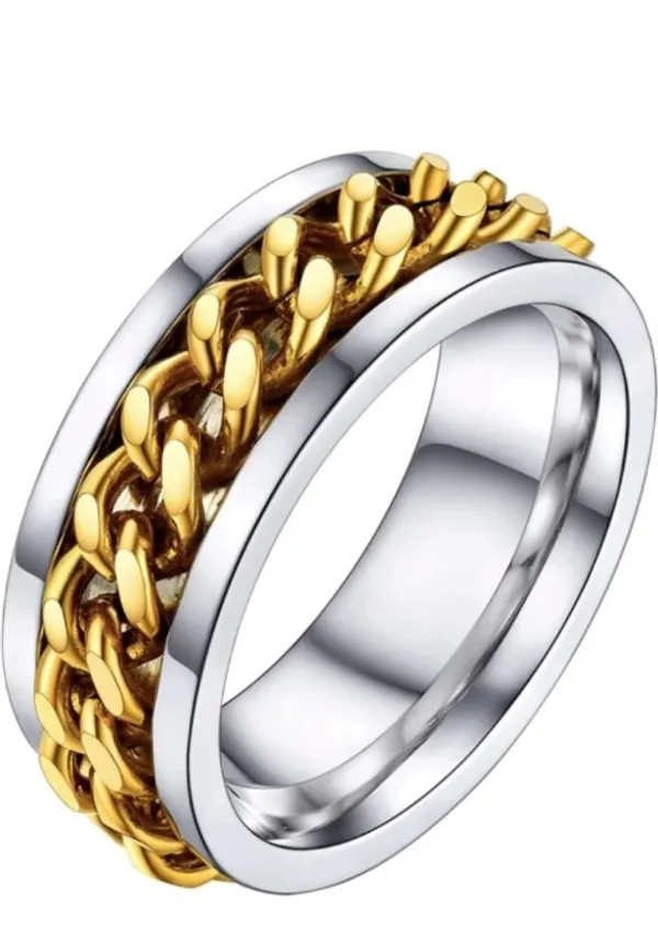 Nj's_Fidget_Chain_in_chain_Titanium_metal,_stainless_steel_pendant_band_in_
