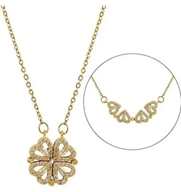 Nj's_gold_magnet_hard_pendant_Titanium,_gold_plated_corn_standless_Steel_pendant_set