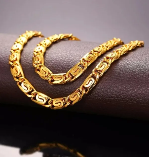 Nj's_gold_snail_chain_gold_plated_brass_