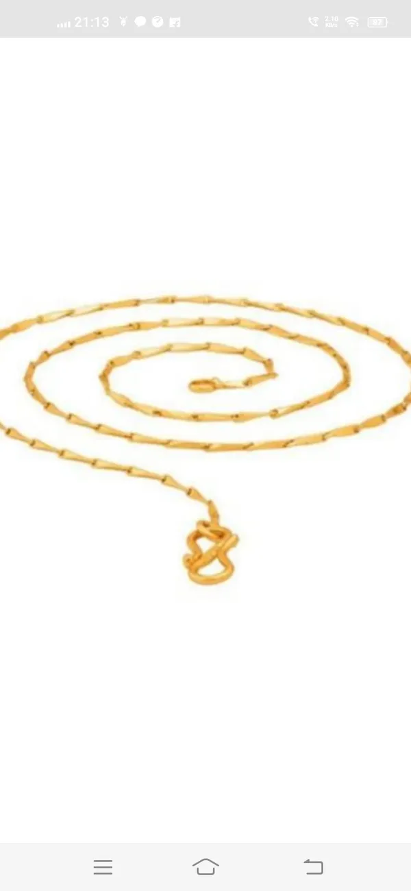 Nj's_rice_chain_gold_-plated_plated_alloy_chain_