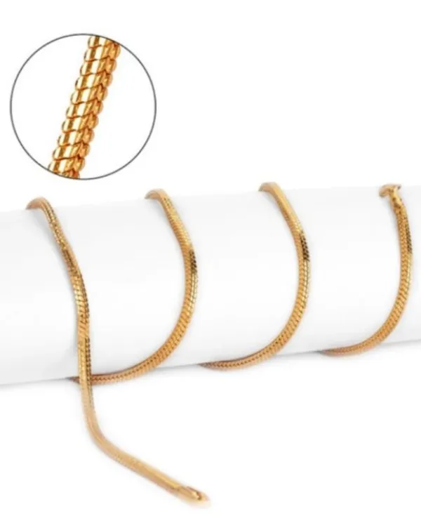 Nj's_round_snake_gold_plated_brass_chain_