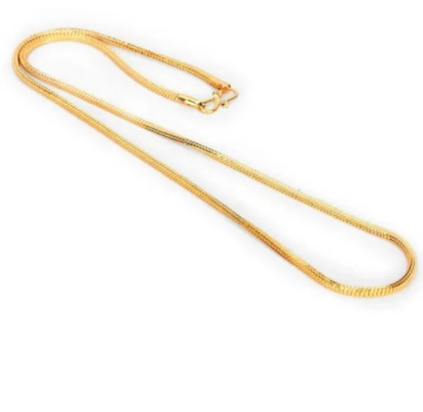 Nj's_round_snake_gold_plated_brass_chain_